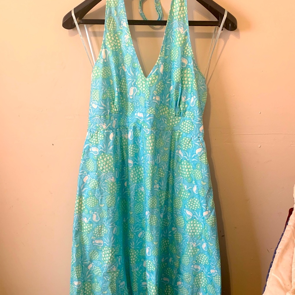 Vineyards vine dress blue size 16